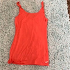 peach/orange thick spaghetti strap